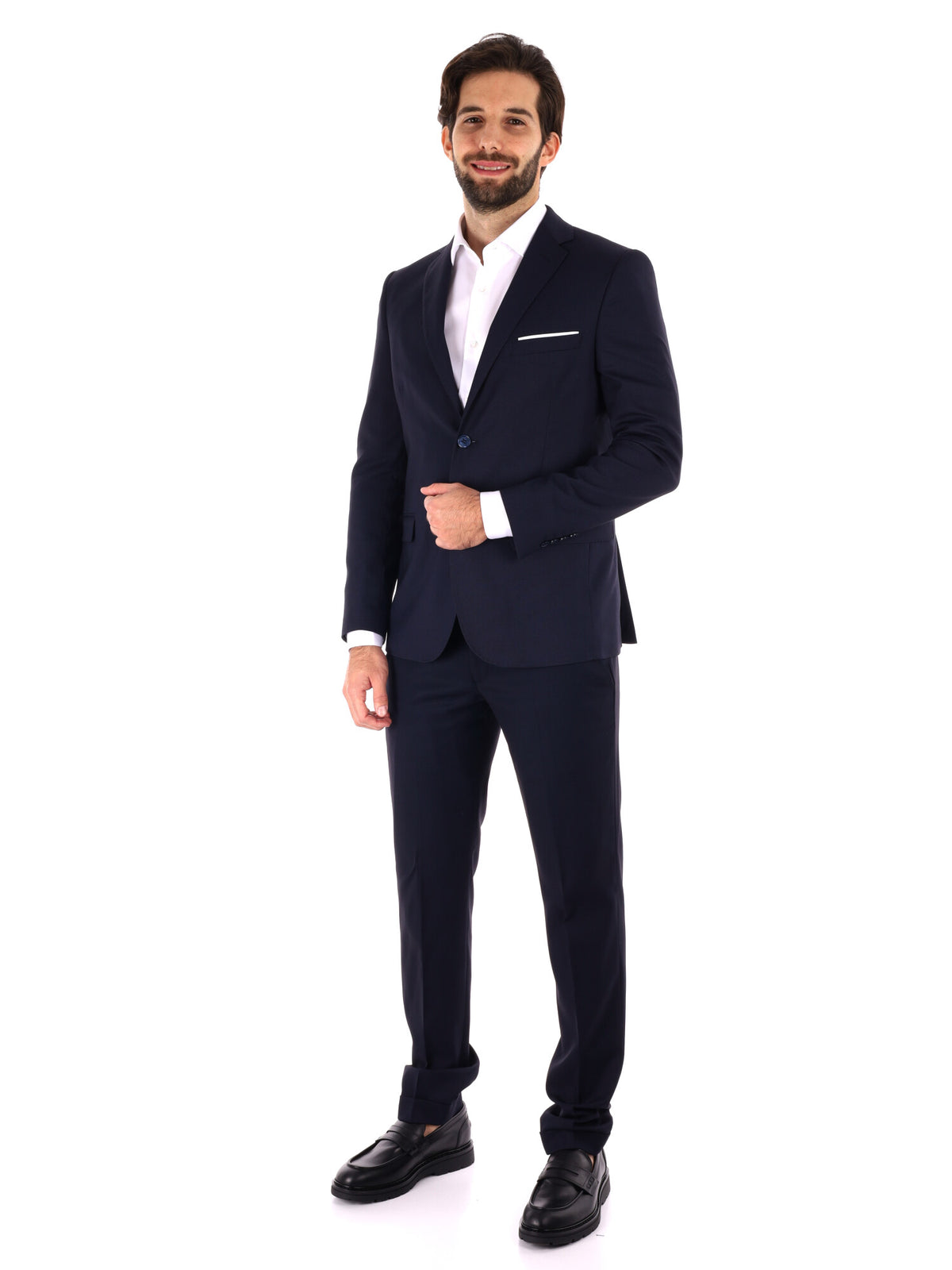 Fb abito oxford da uomo blu