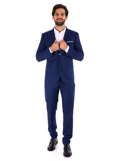 ABITO MONOPETTO OXFORD FB UOMO BLUETTE