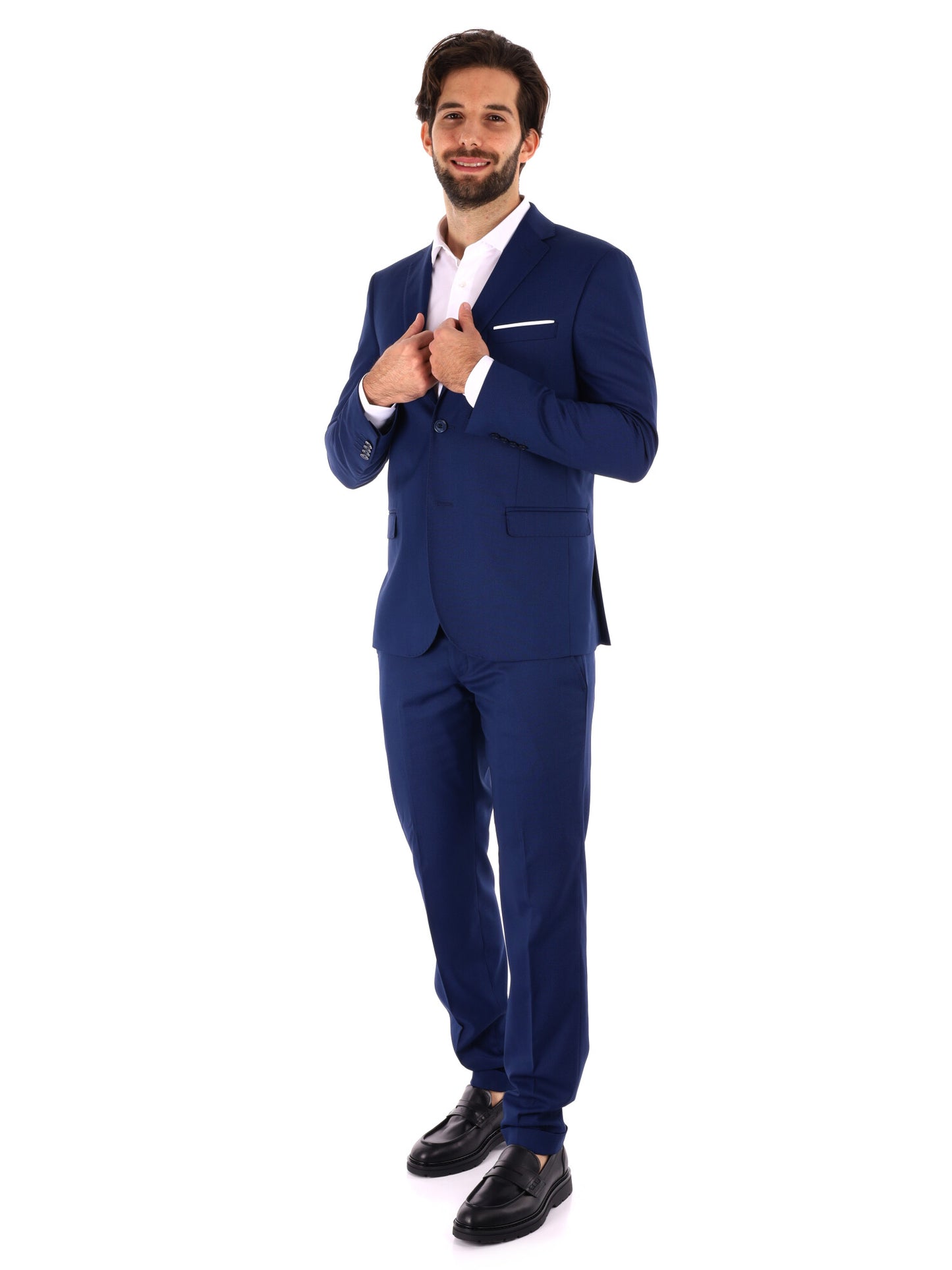 ABITO MONOPETTO OXFORD FB UOMO BLUETTE