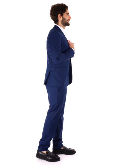 ABITO MONOPETTO OXFORD FB UOMO BLUETTE