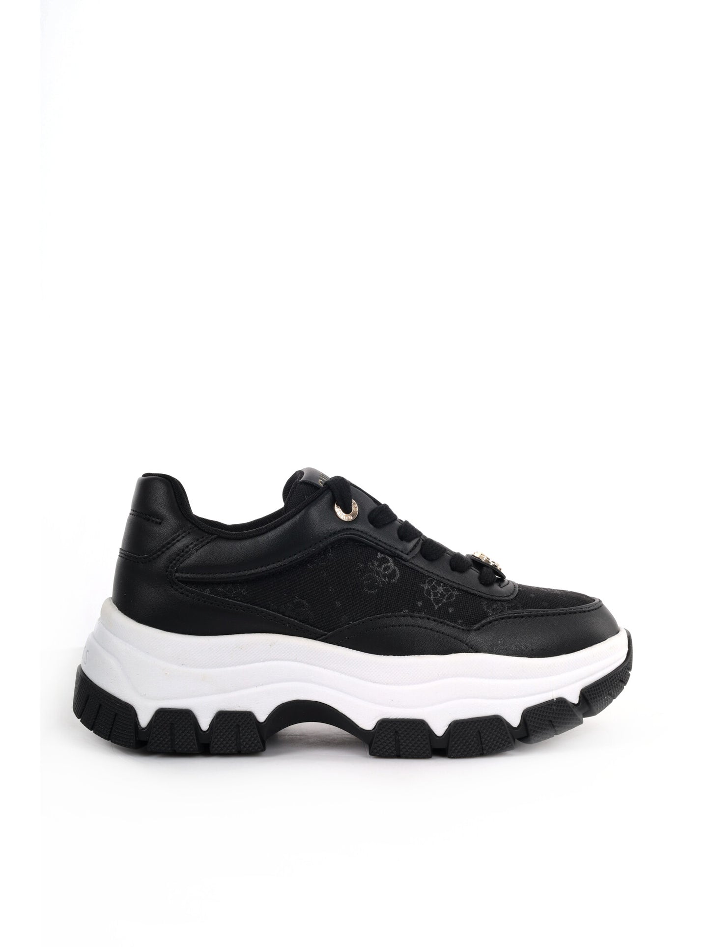Guess Berrett 2, sneaker nera casual da donna con platform