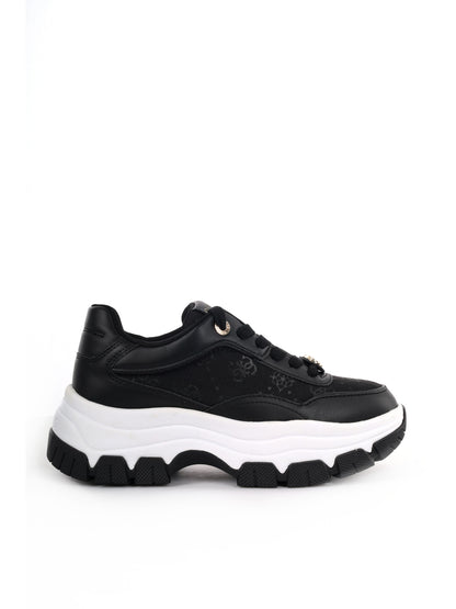 Guess Berrett 2, sneaker nera casual da donna con platform