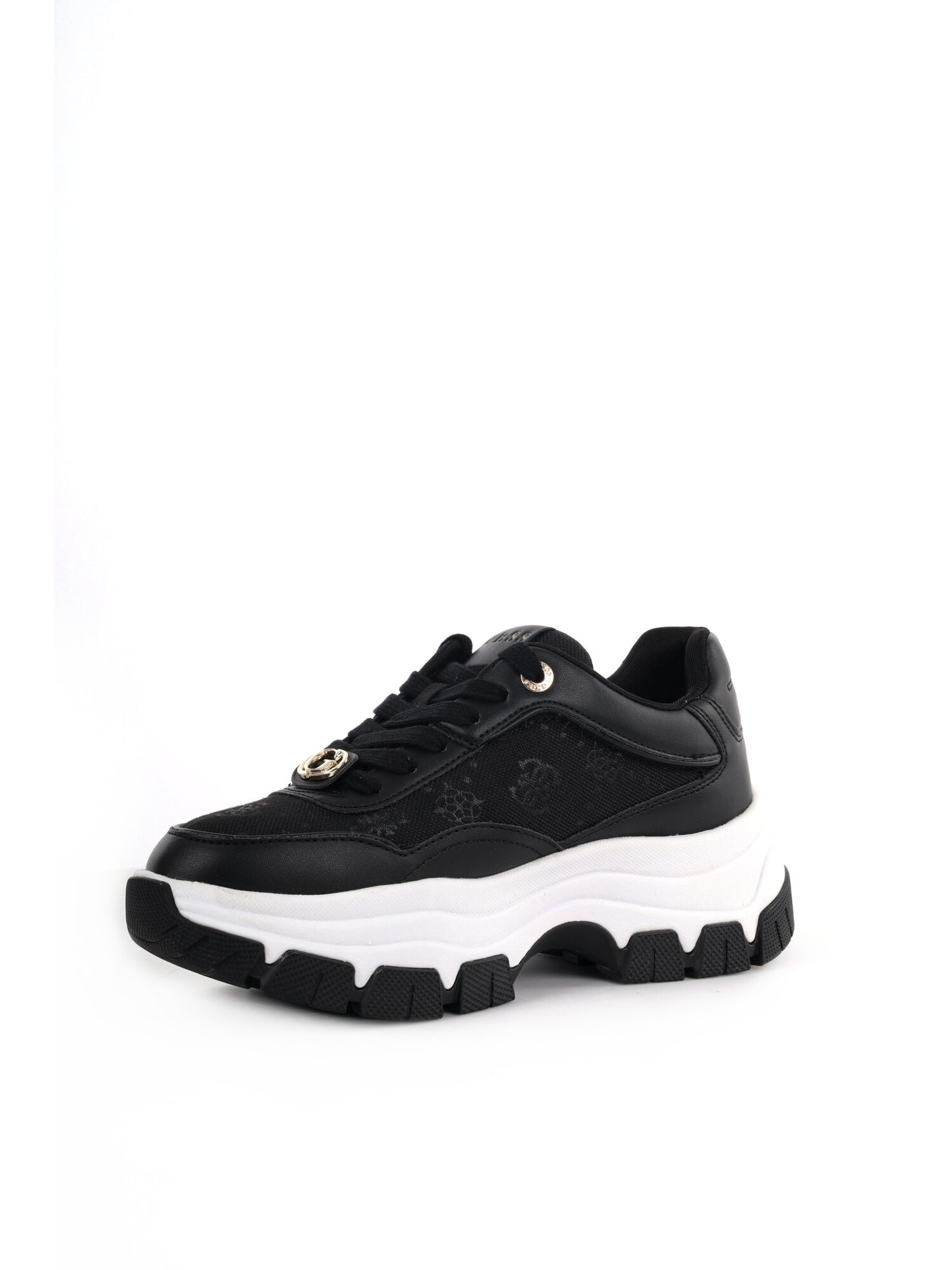 Guess Berrett 2, sneaker nera casual da donna con platform