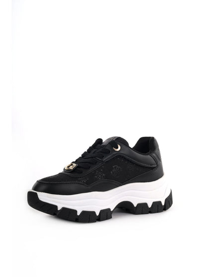 Guess Berrett 2, sneaker nera casual da donna con platform