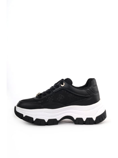 Guess Berrett 2, sneaker nera casual da donna con platform