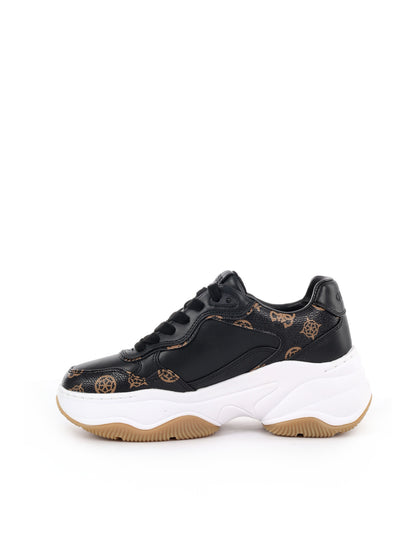 SNEAKER HAPYY3 GUESS DA DONNA NERO
