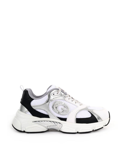 STRINGATA SNEAKER IBITHA GUESS DA DONNA BIANCO ARGENTO