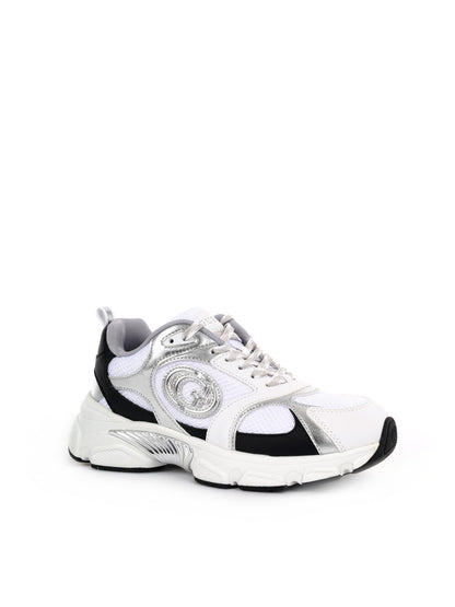 STRINGATA SNEAKER IBITHA GUESS DA DONNA BIANCO ARGENTO