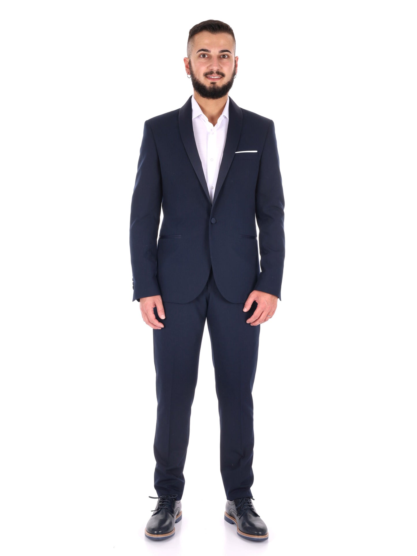 FB smoking da uomo blu elegante per occasioni speciali