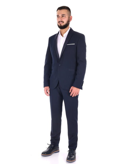 FB smoking da uomo blu elegante per occasioni speciali