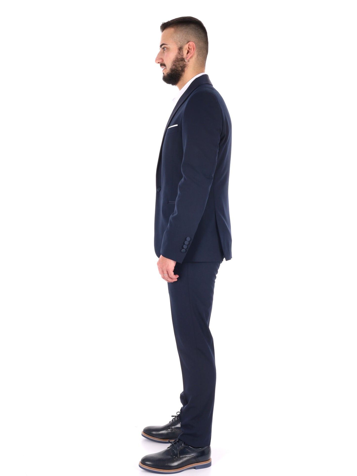 FB smoking da uomo blu elegante per occasioni speciali
