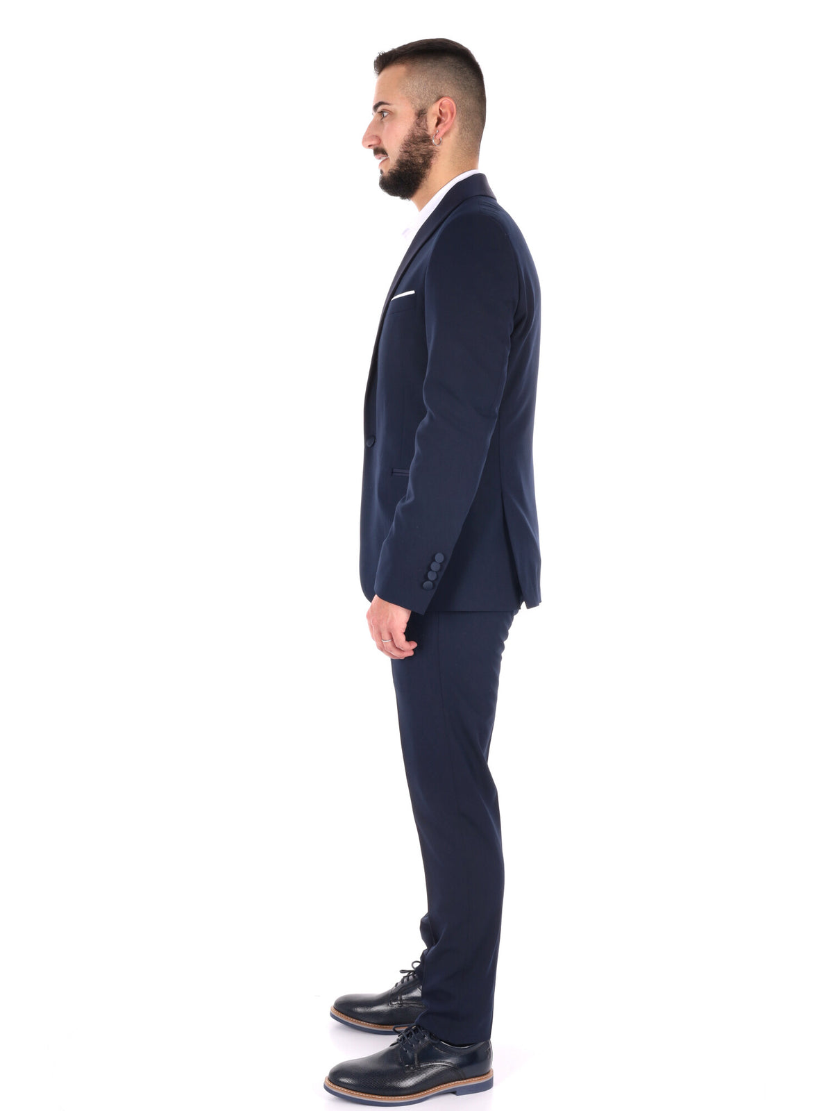 F.b. abito smoking da uomo blu
