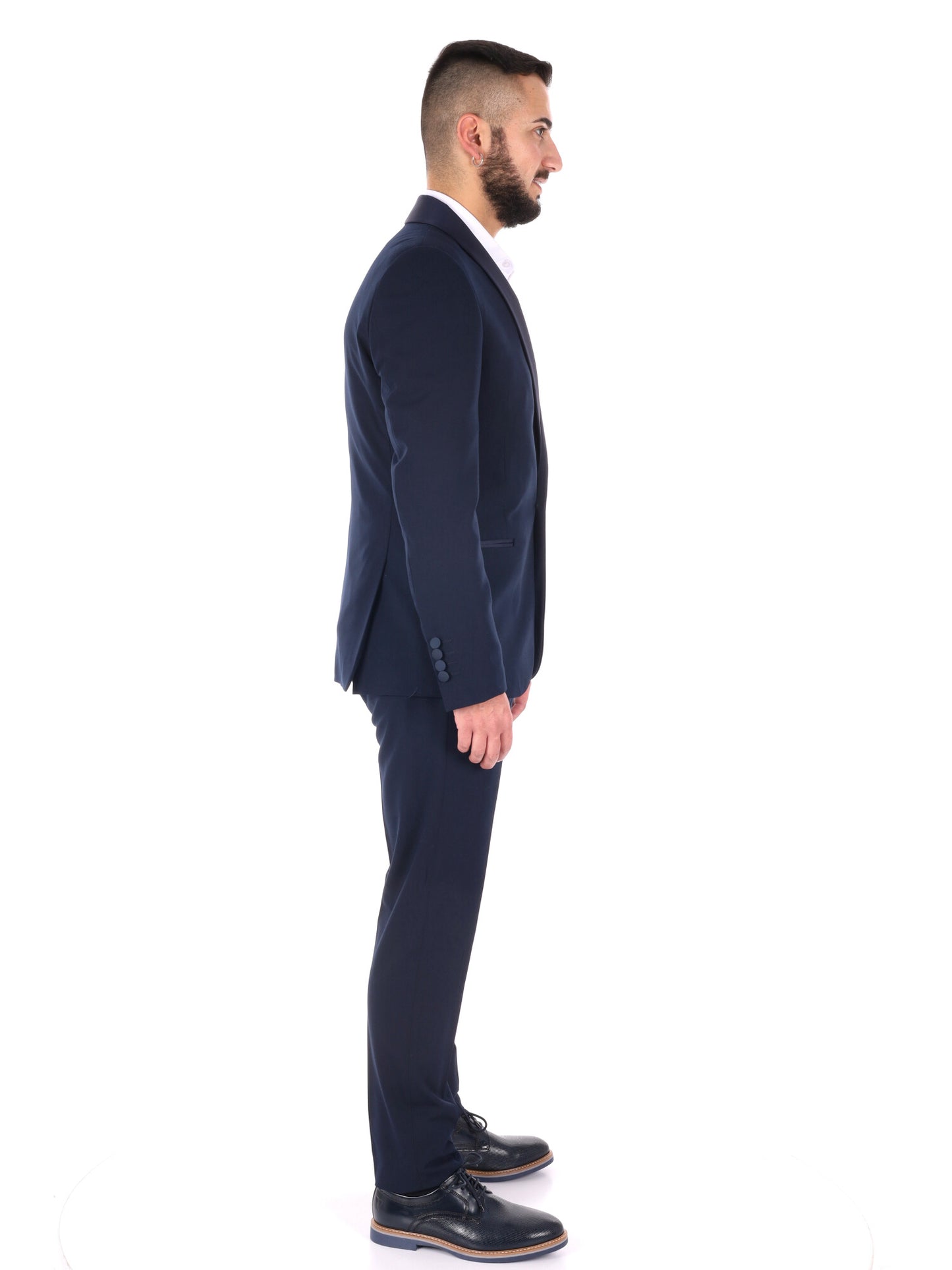 FB smoking da uomo blu elegante per occasioni speciali