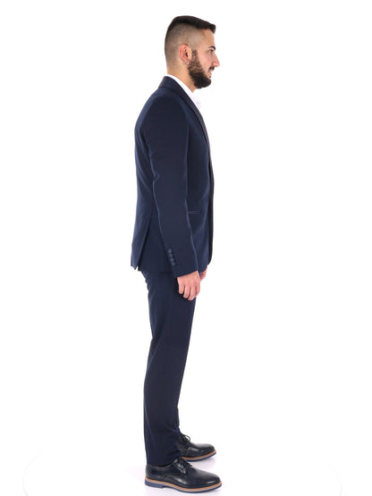 FB smoking da uomo blu elegante per occasioni speciali