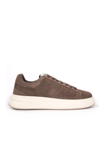 SNEAKER ELBA IN PELLE GUESS DA UOMO MARRONE