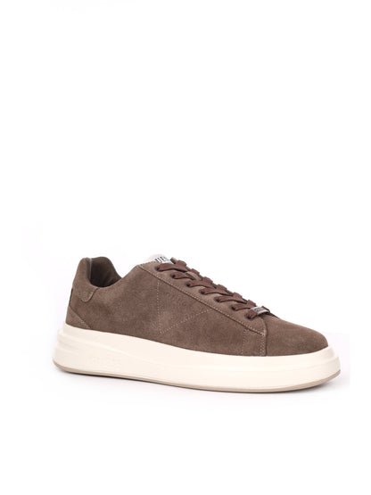 SNEAKER ELBA IN PELLE GUESS DA UOMO MARRONE