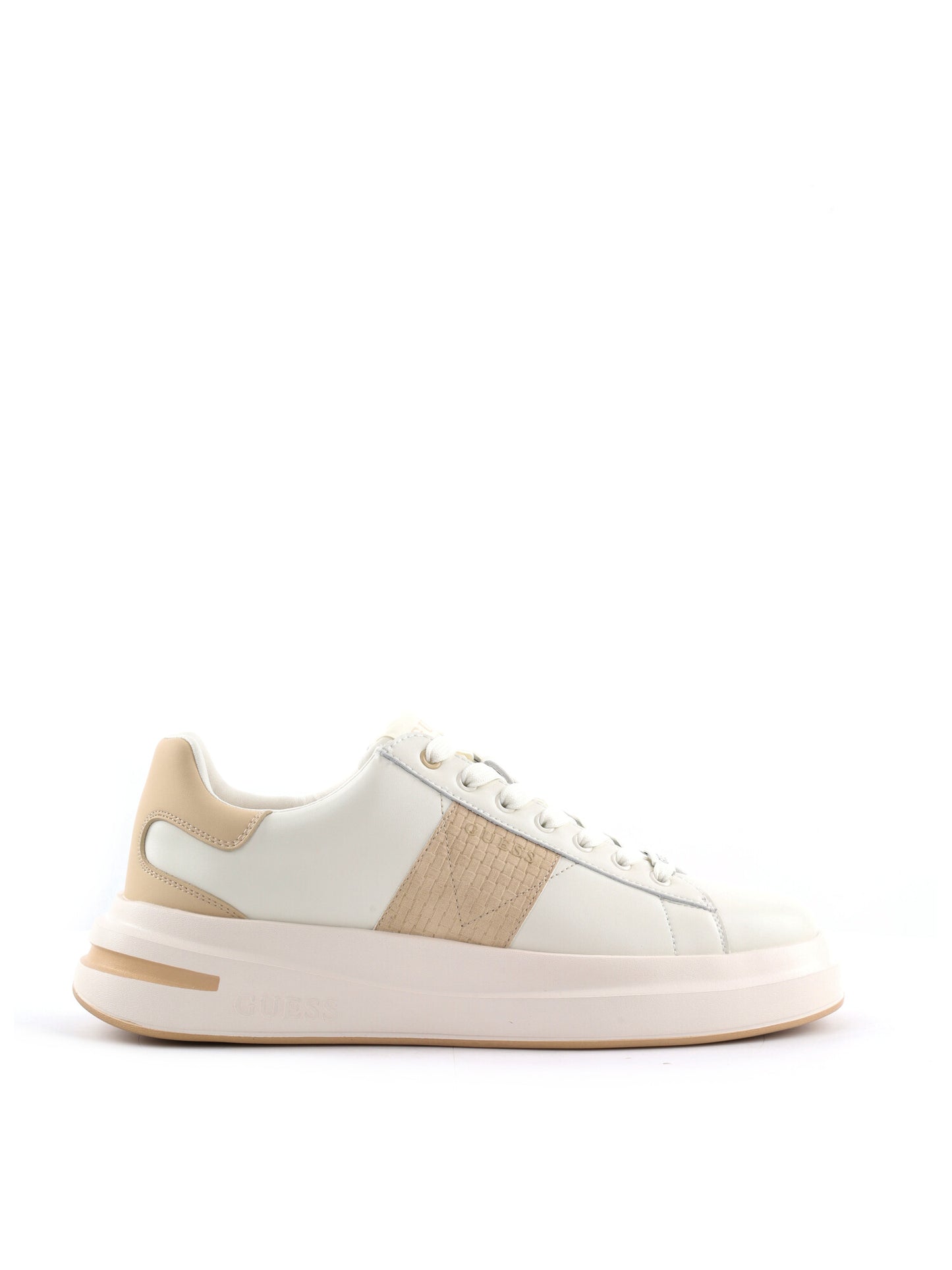 Guess Elba, sneakers bianche da uomo dal design casual