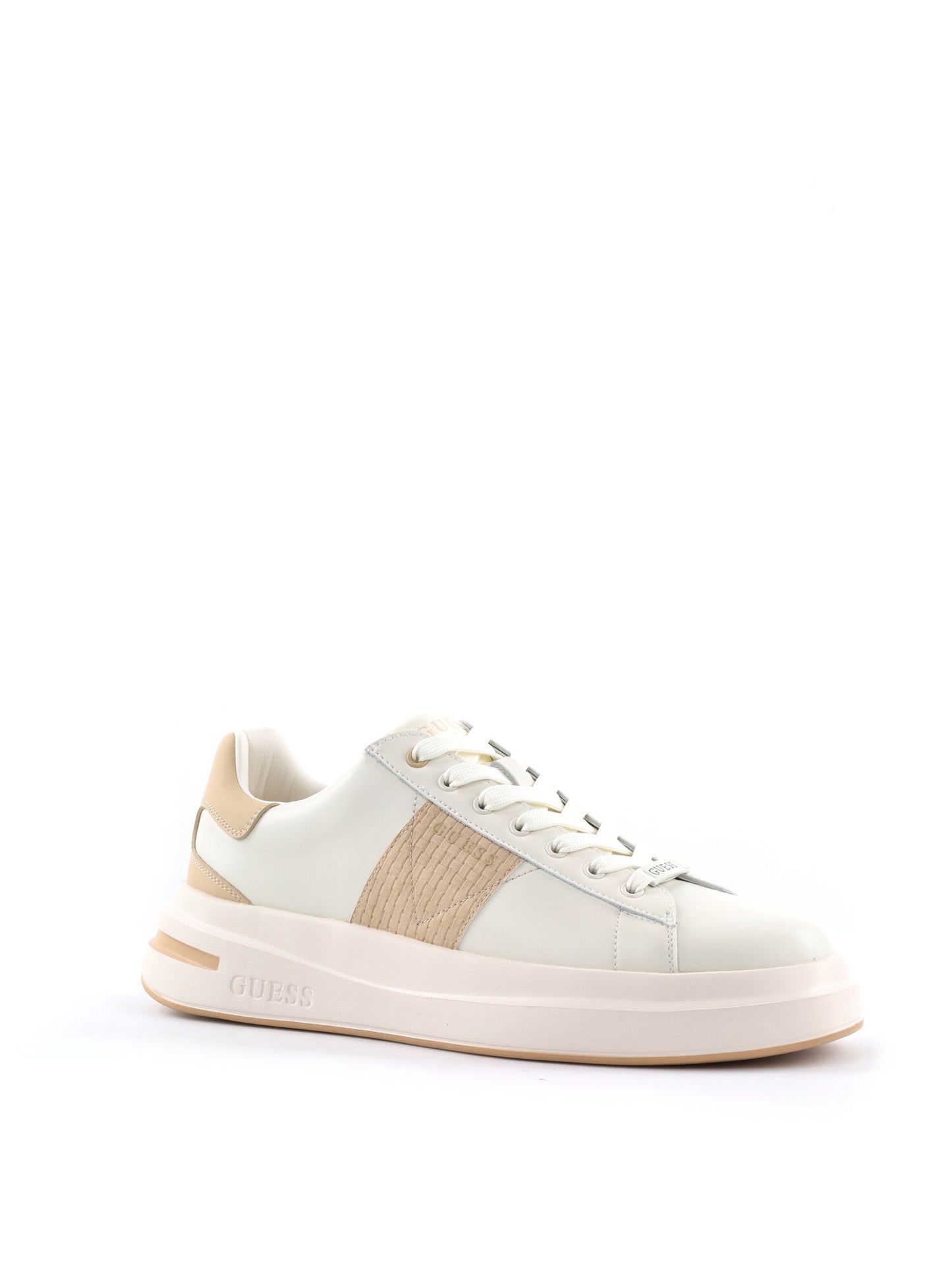Guess Elba, sneakers bianche da uomo dal design casual