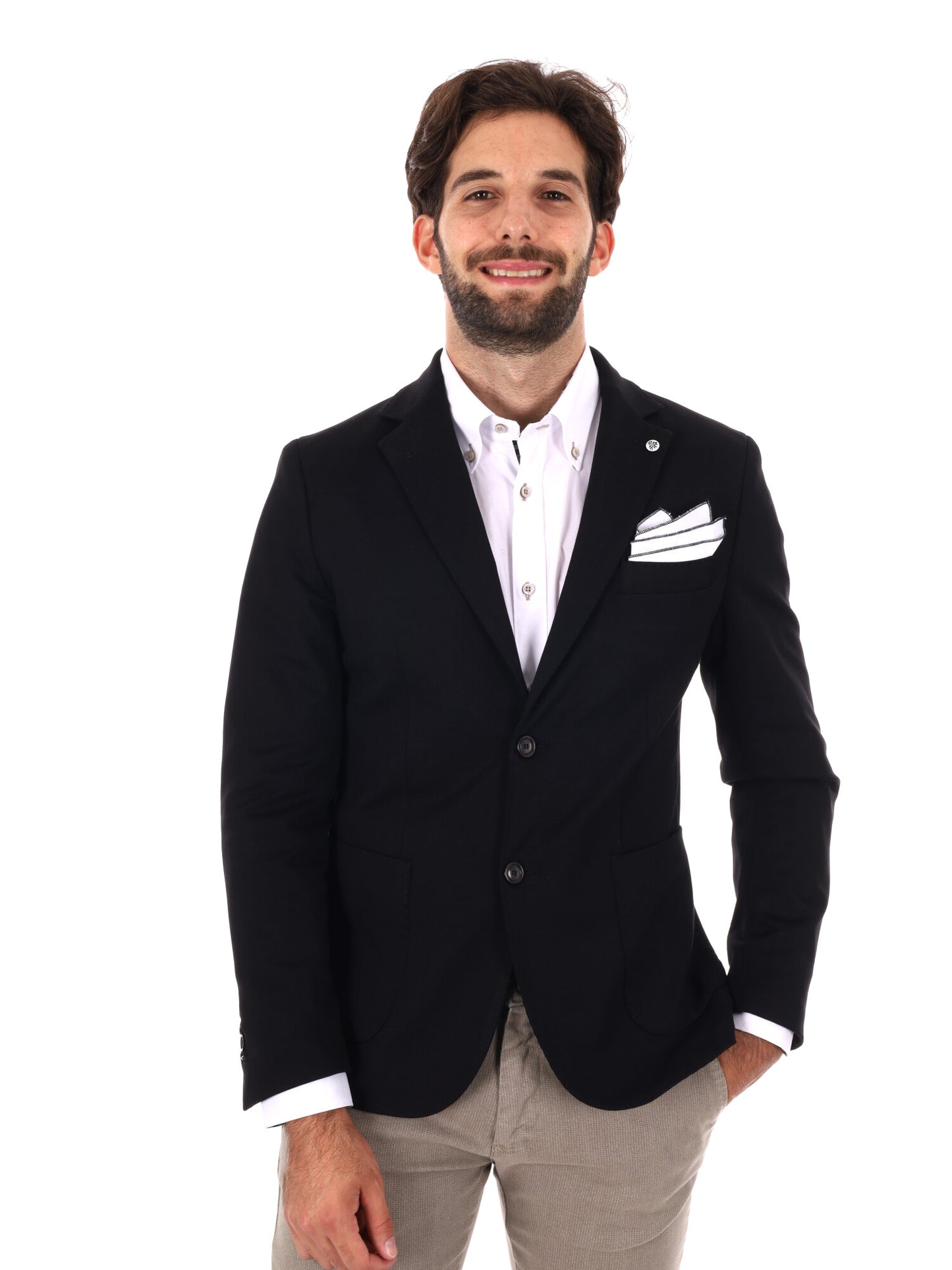 GIACCA PUNTO MILANO FB DA UOMO NERO