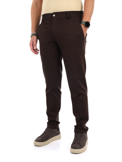 Fb Panta P.Milano, pantalone da uomo marrone