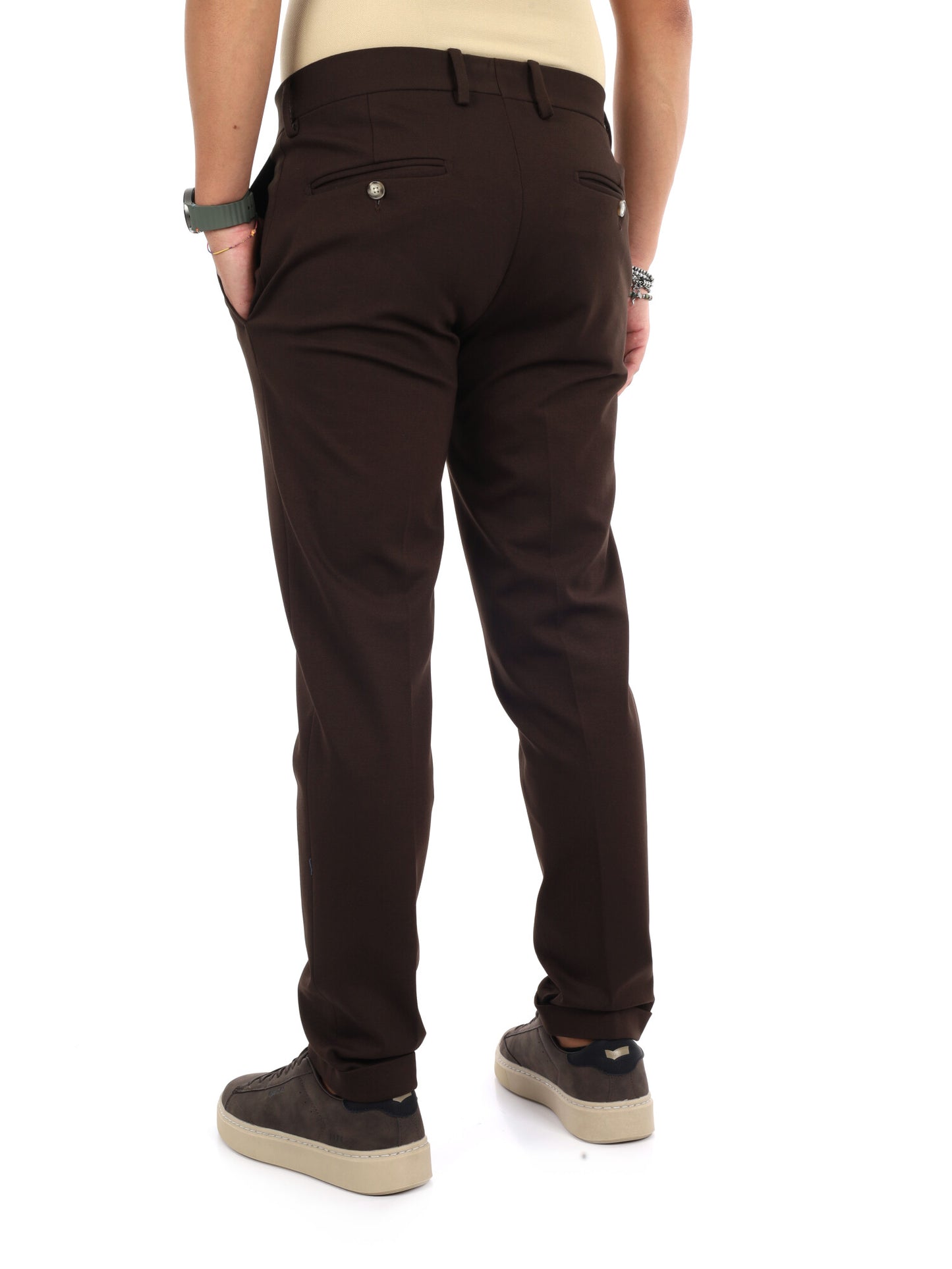 Fb Panta P.Milano, pantalone da uomo marrone