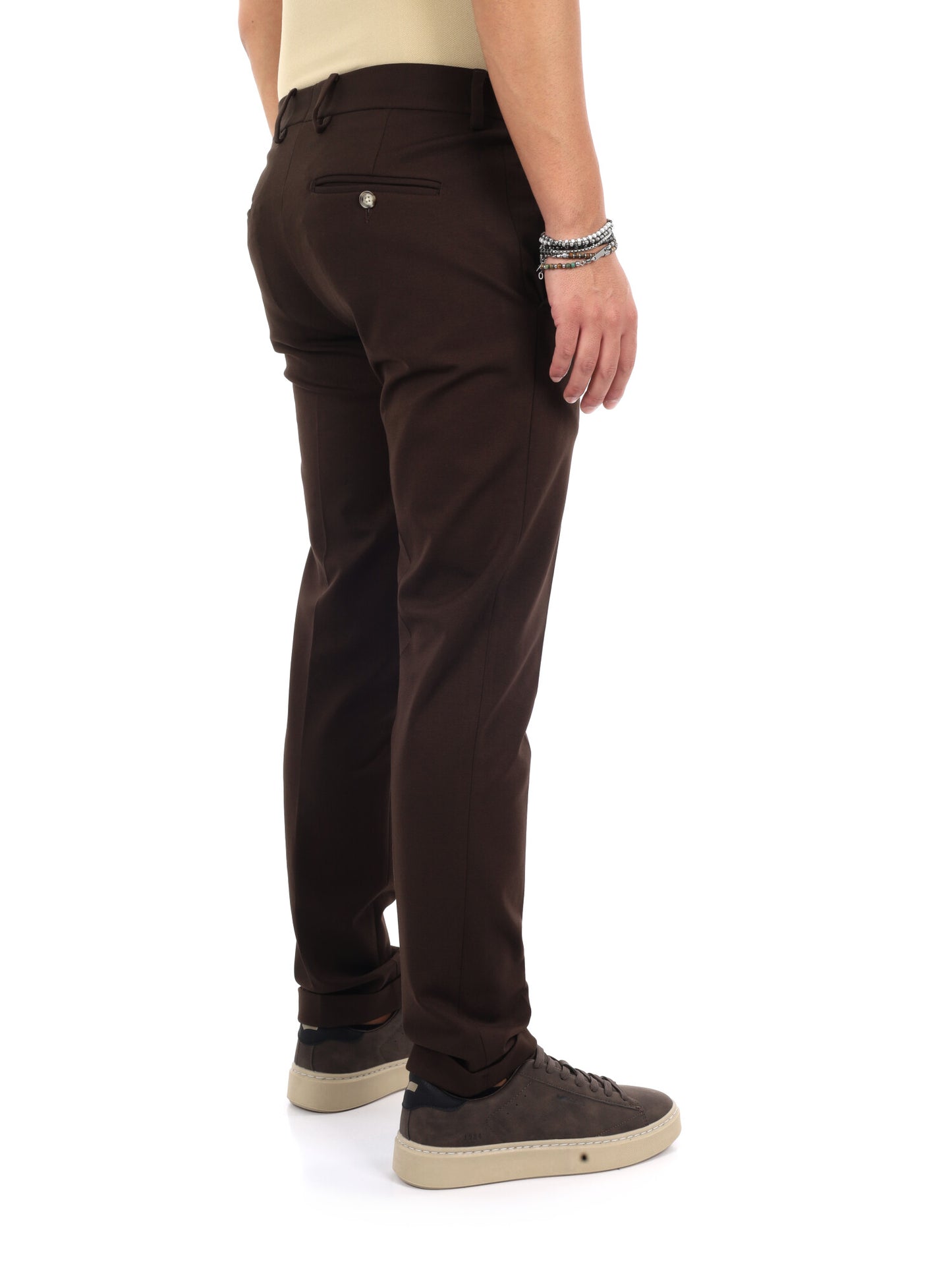 Fb Panta P.Milano, pantalone da uomo marrone