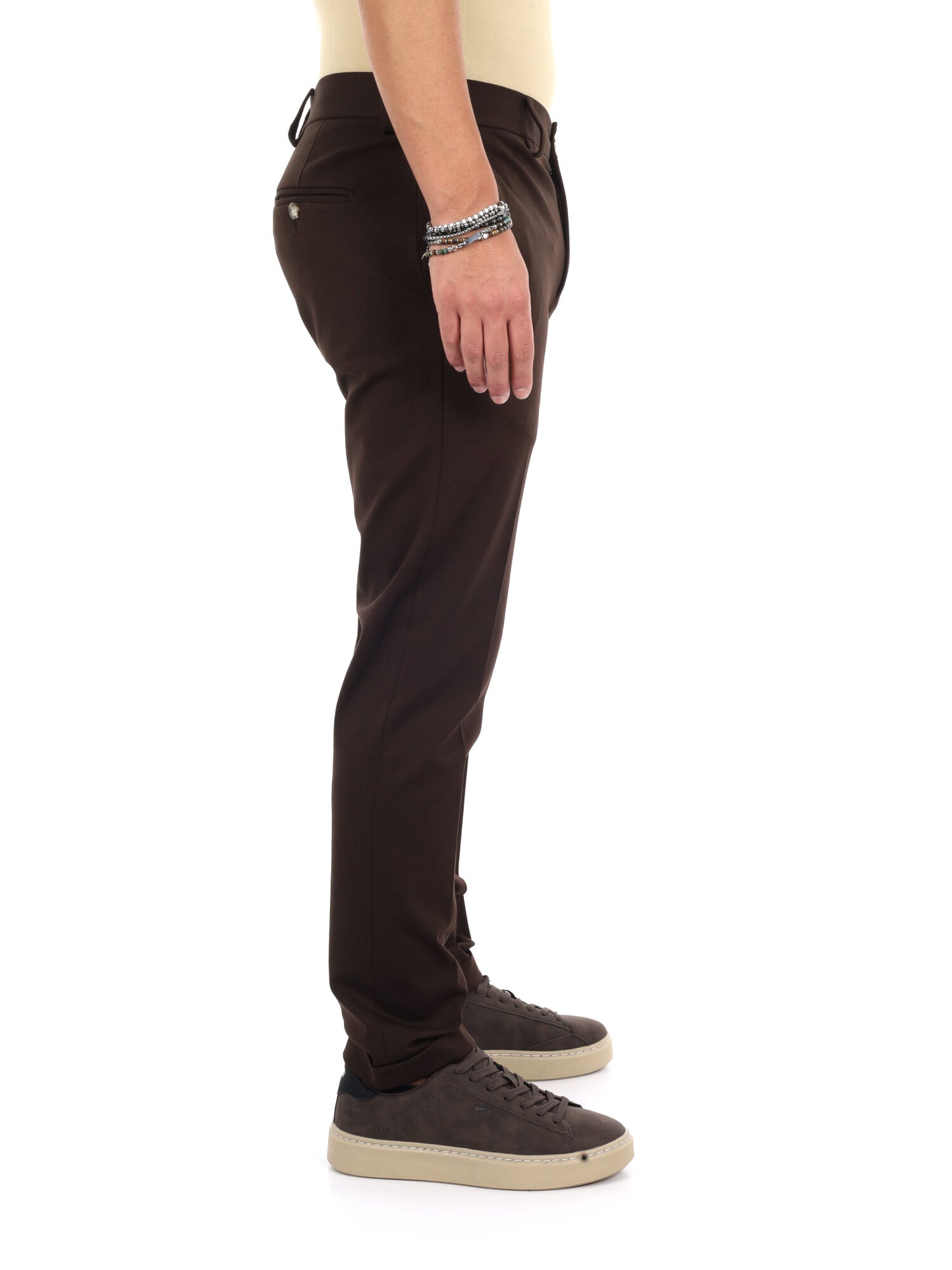 Fb Panta P.Milano, pantalone da uomo marrone
