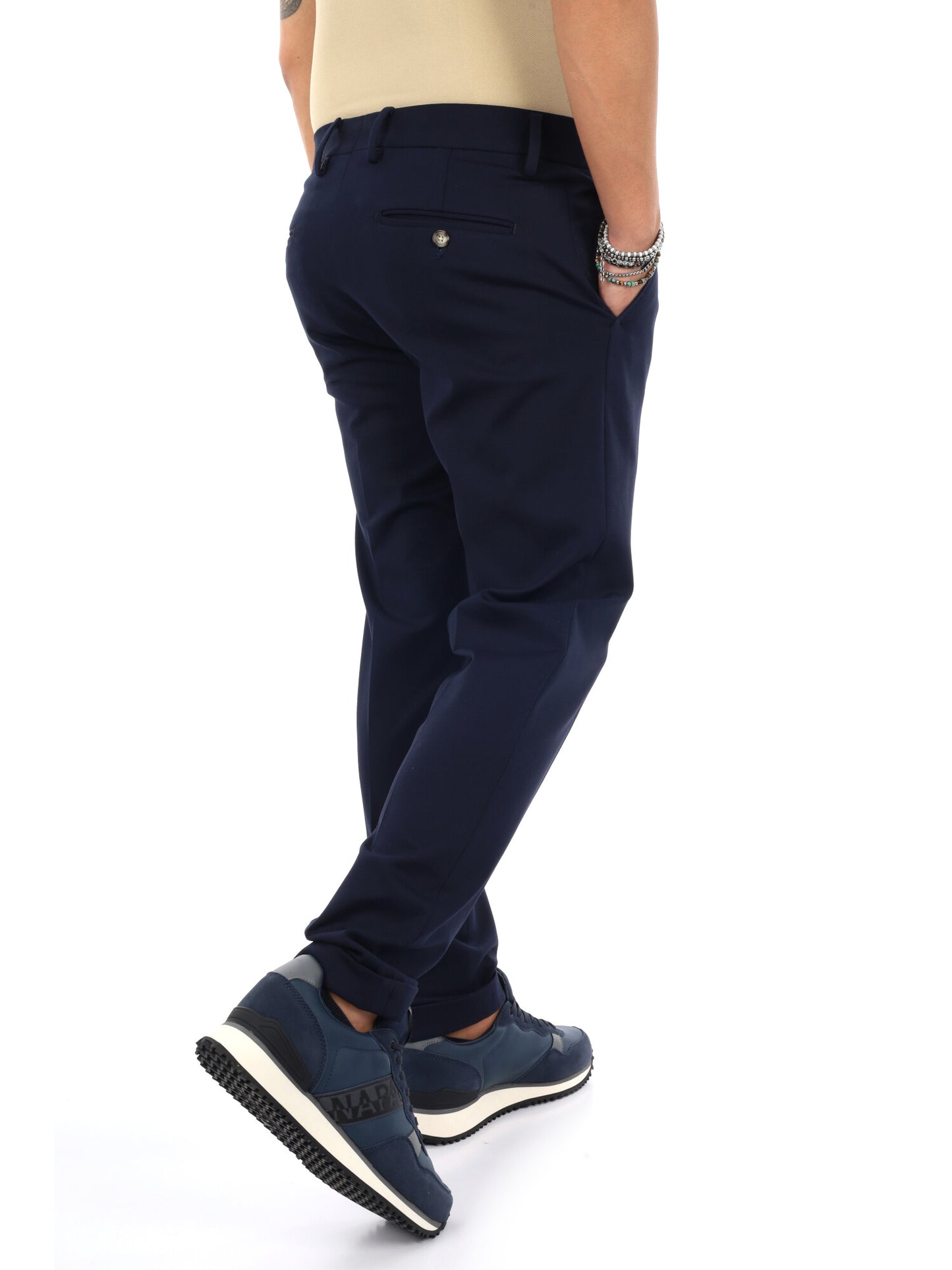 FB FR938 89, pantalone da uomo blu