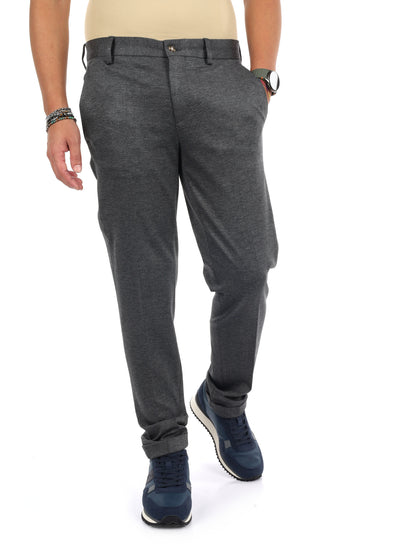 Fb FR938 91, pantalone da uomo grigio
