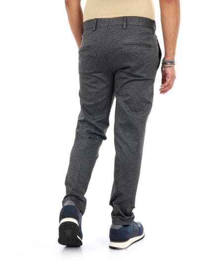 Fb FR938 91, pantalone da uomo grigio