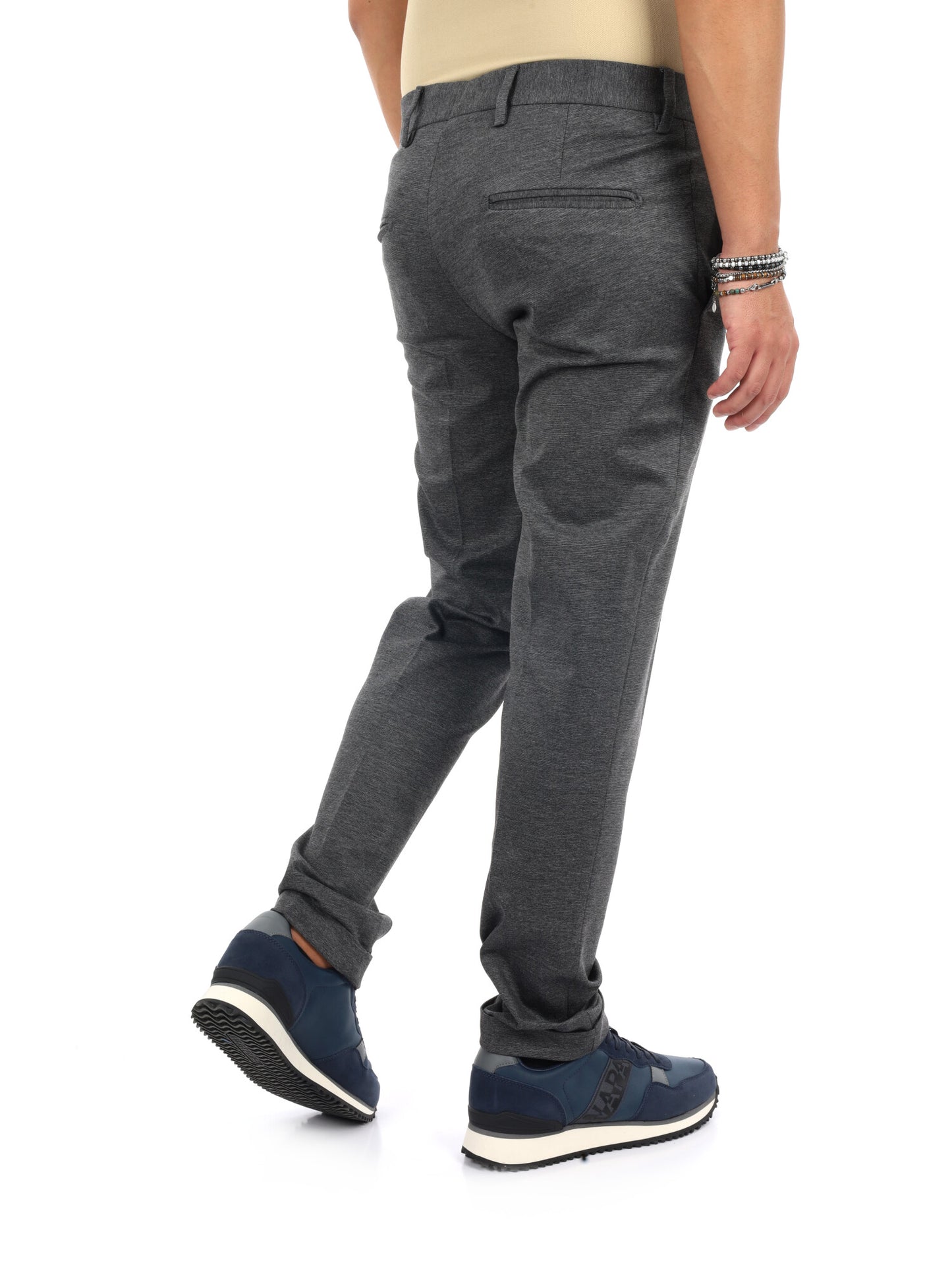 Fb FR938 91, pantalone da uomo grigio