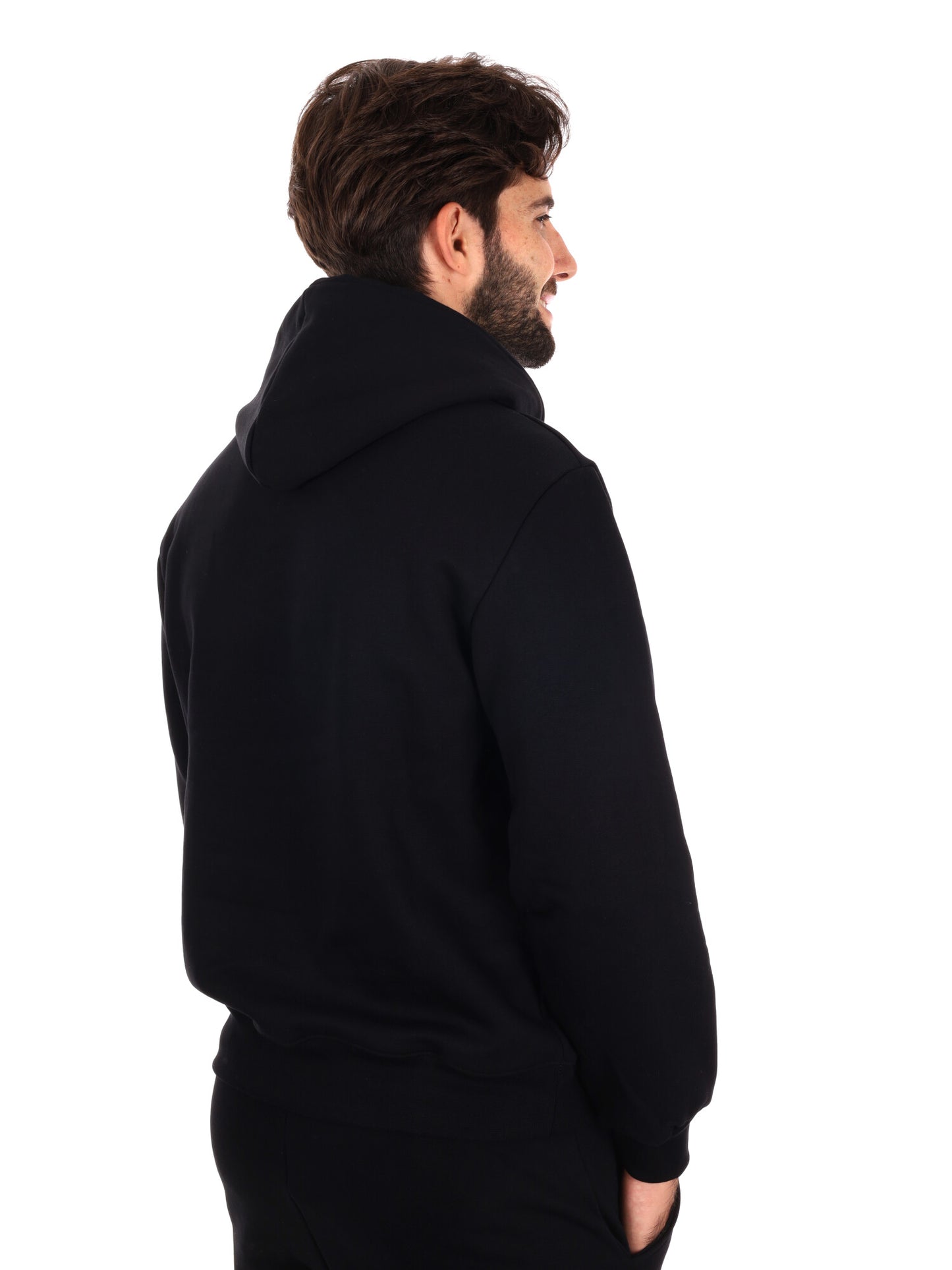 FELPA CON CAPPUCCIO DROP SEASON 2 DA UOMO NERO