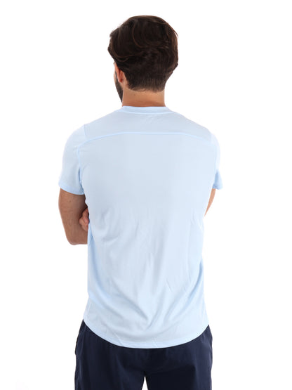 T-SHIRT DA TENNIS DRI-FIT NIKE DA UOMO CELESTE