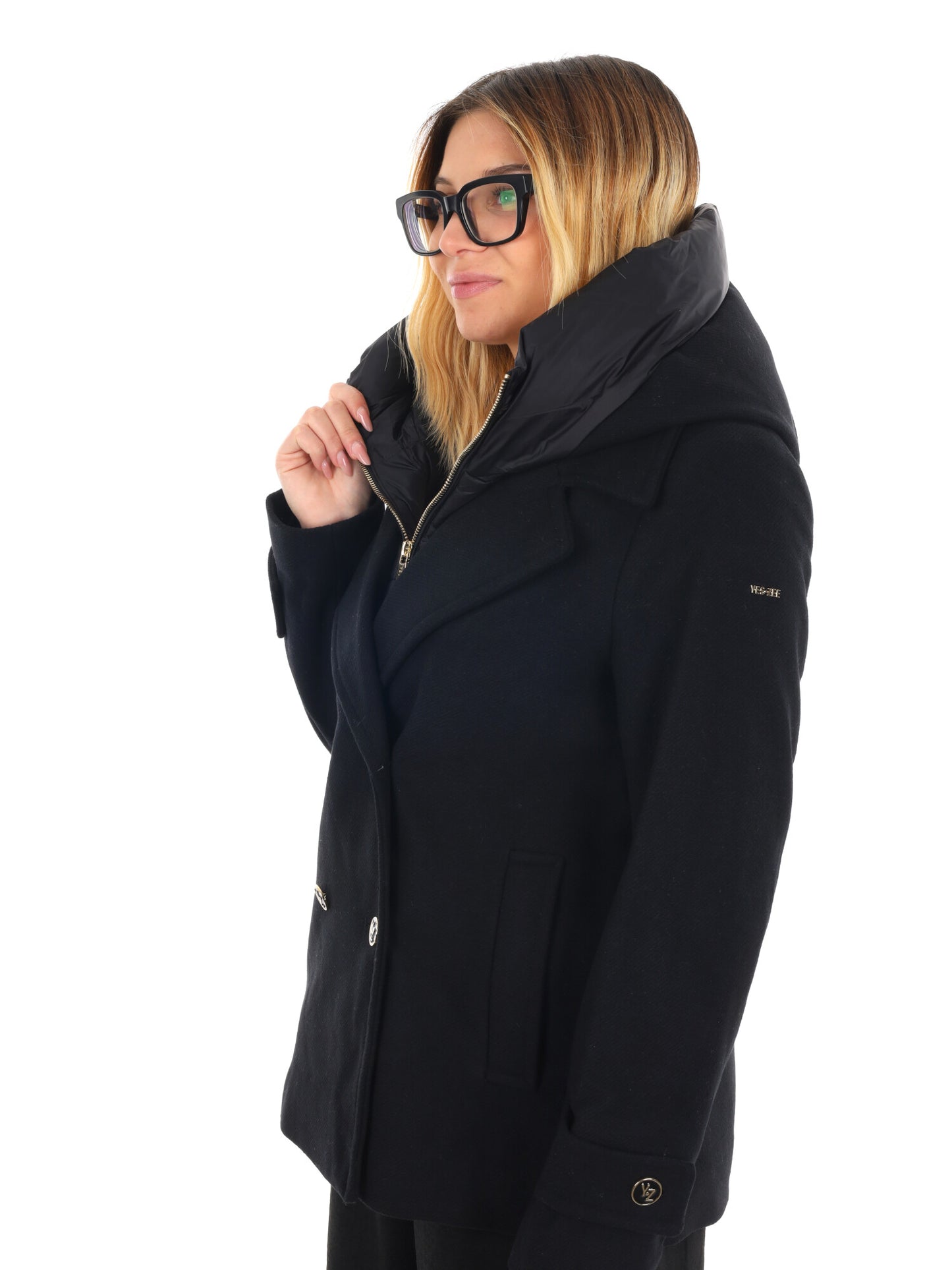 CAPPOTTO CORTO YES ZEE DA DONNA NERO