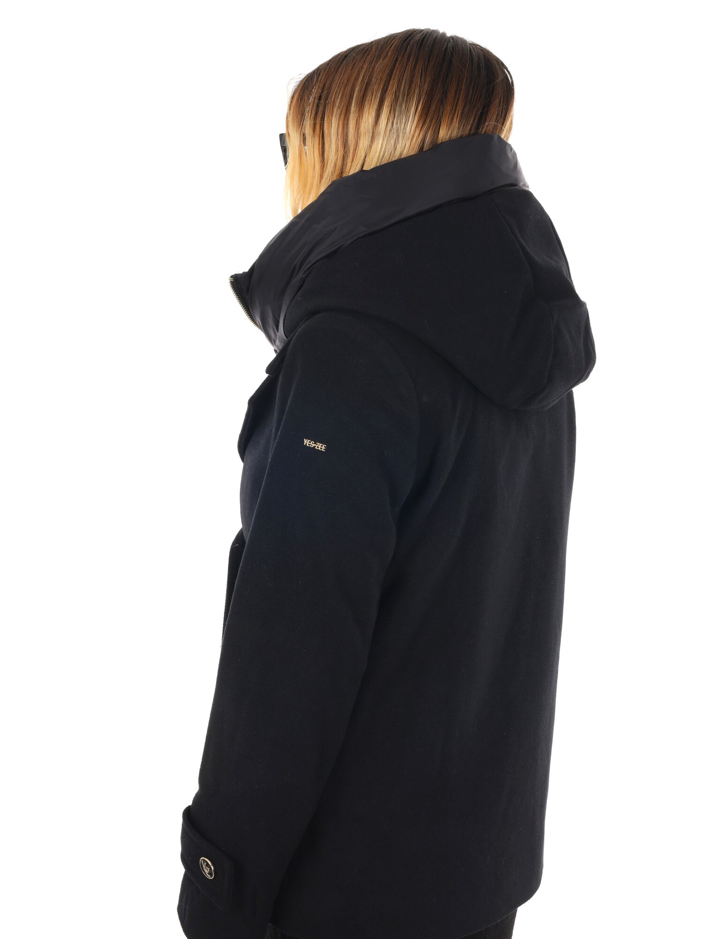CAPPOTTO CORTO YES ZEE DA DONNA NERO