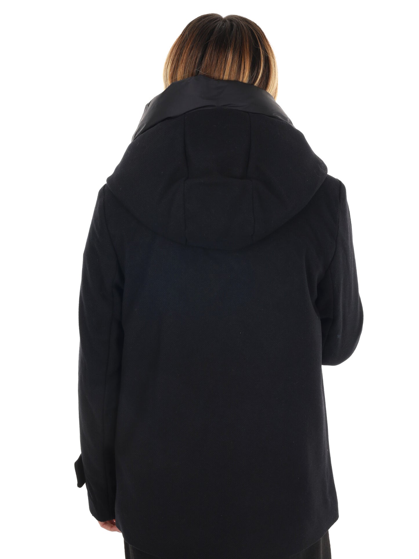 CAPPOTTO CORTO YES ZEE DA DONNA NERO