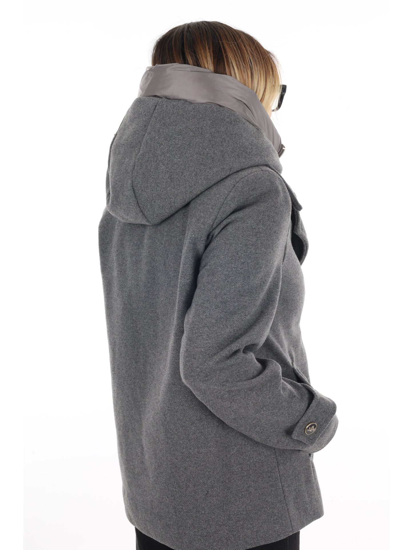 CAPPOTTO CORTO YES ZEE DA DONNA GRIGIO