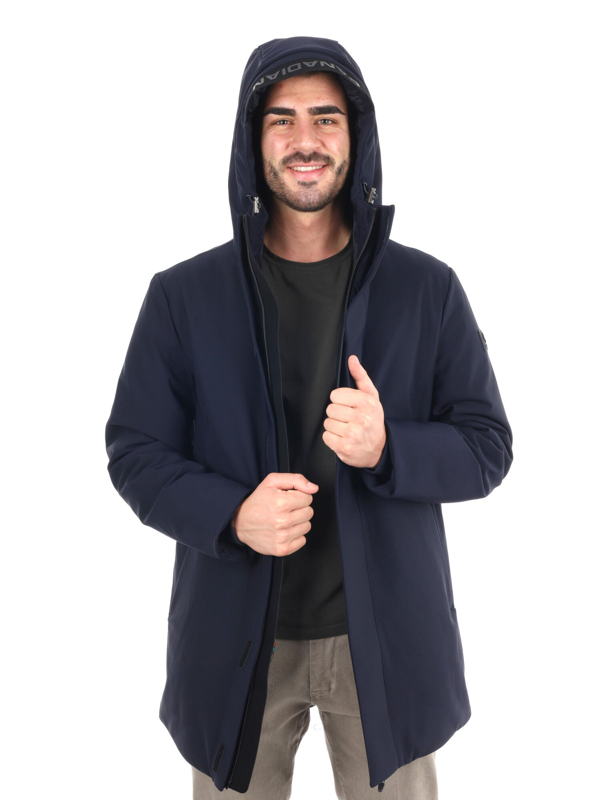 Canadian nelson giaccone da uomo blu