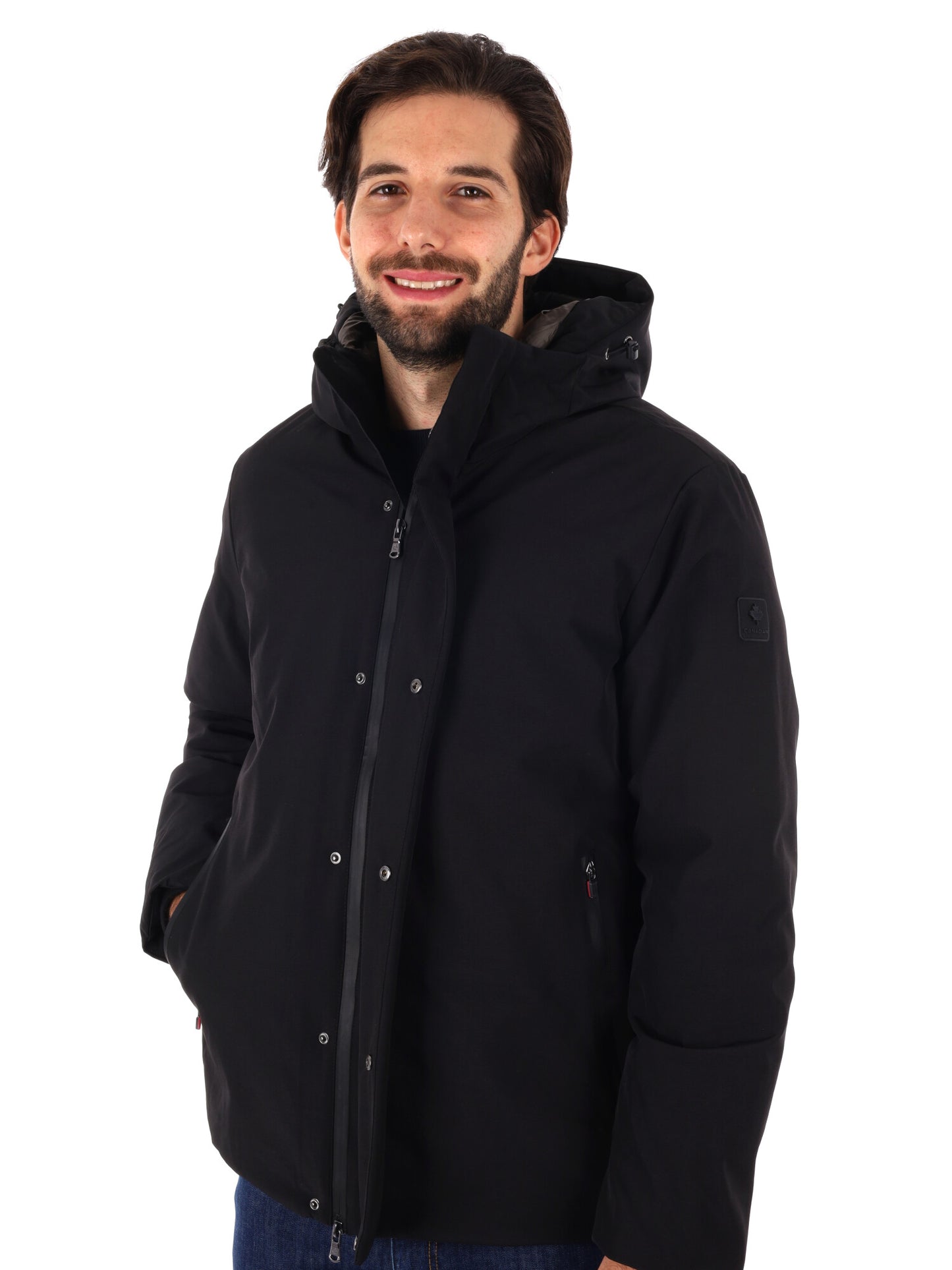 PARKA CORTO VAUGHAN CANADIAN DA UOMO NERO
