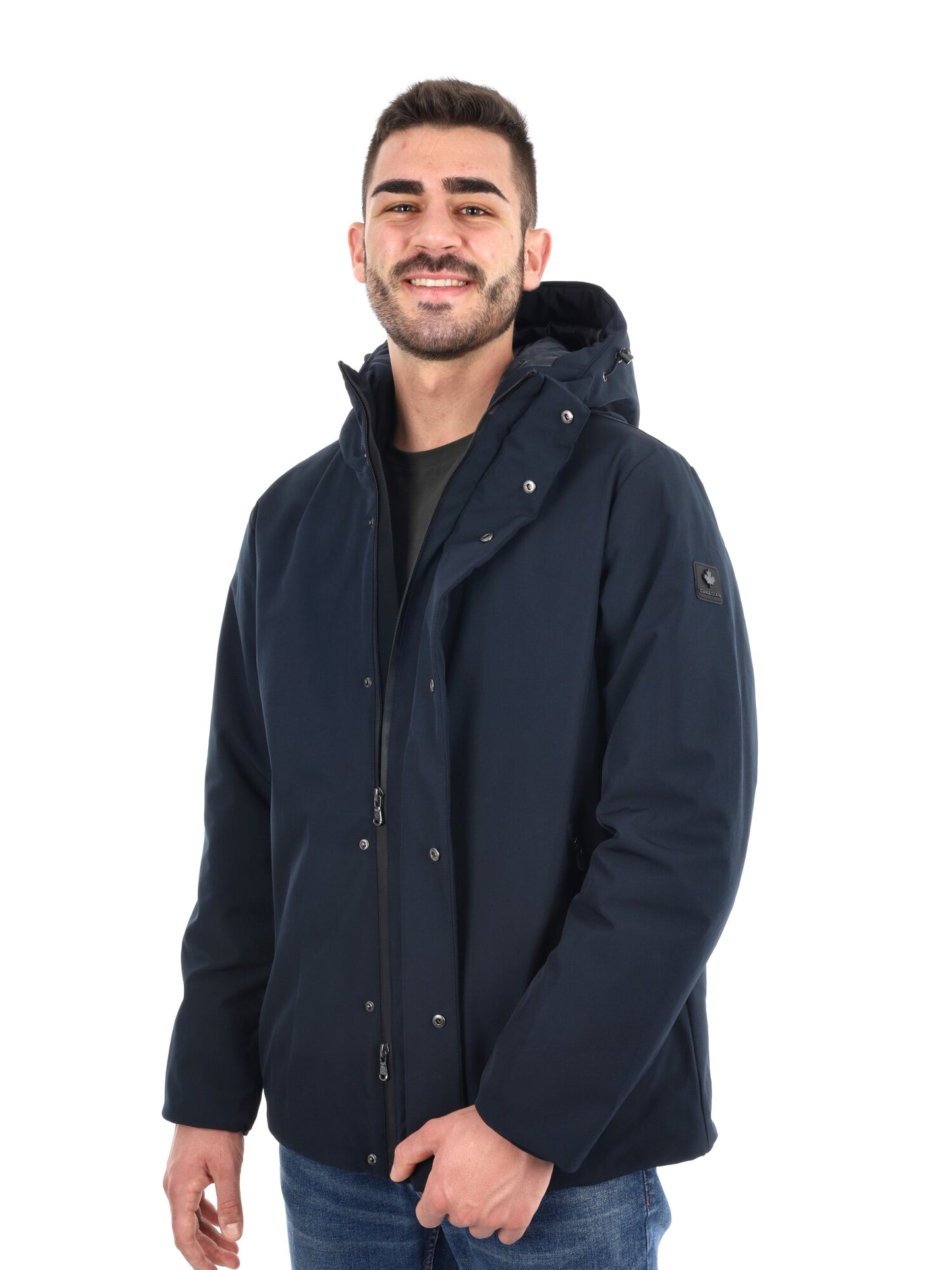 PARKA CORTO VAUGHAN CANADIAN DA UOMO BLU