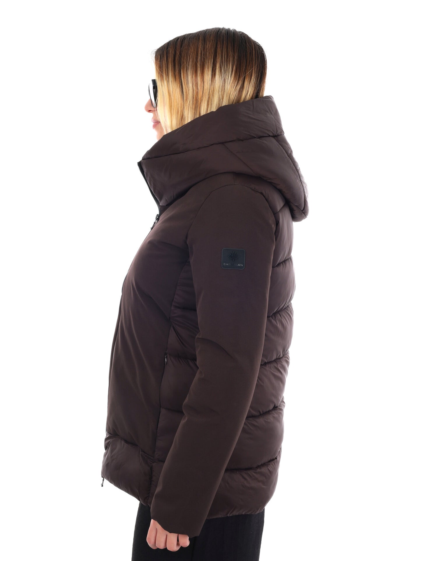 GIACCA LITTON LUNGA CANADIAN DA DONNA MARRONE