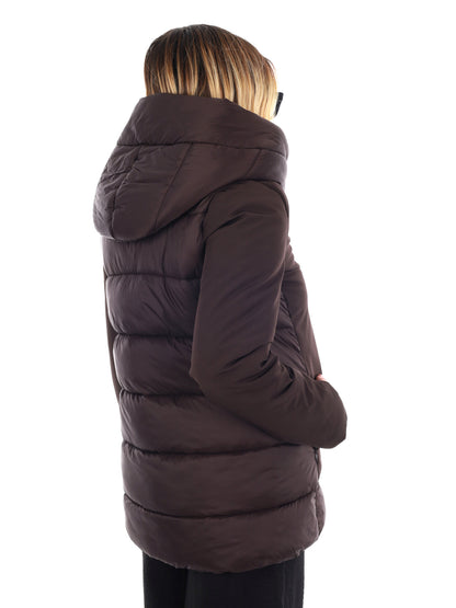 GIACCA LITTON LUNGA CANADIAN DA DONNA MARRONE