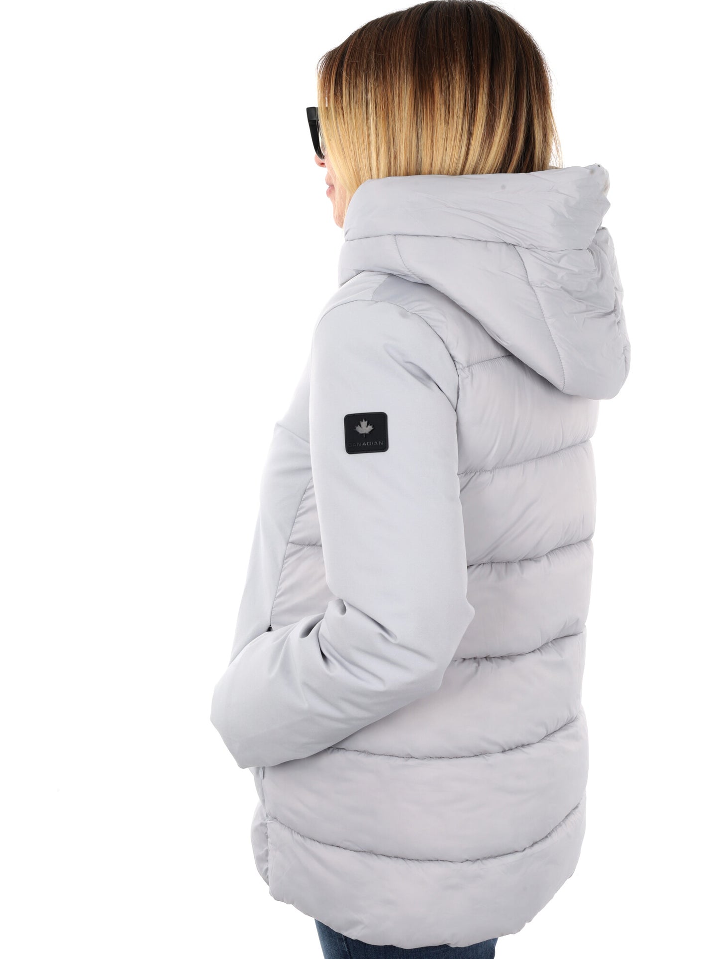 GIACCA LITTON LUNGA CANADIAN DA DONNA GRIGIO