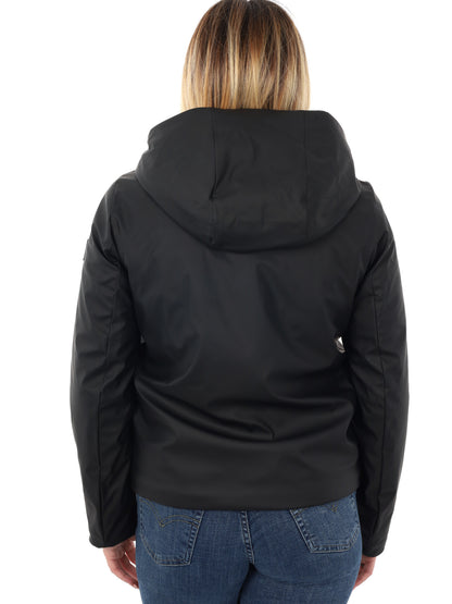 GIUBBINO RANCREDIA CON CAPPUCCIO CANADIAN DA DONNA NERO