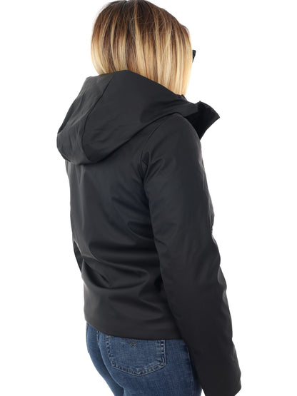 GIUBBINO RANCREDIA CON CAPPUCCIO CANADIAN DA DONNA NERO