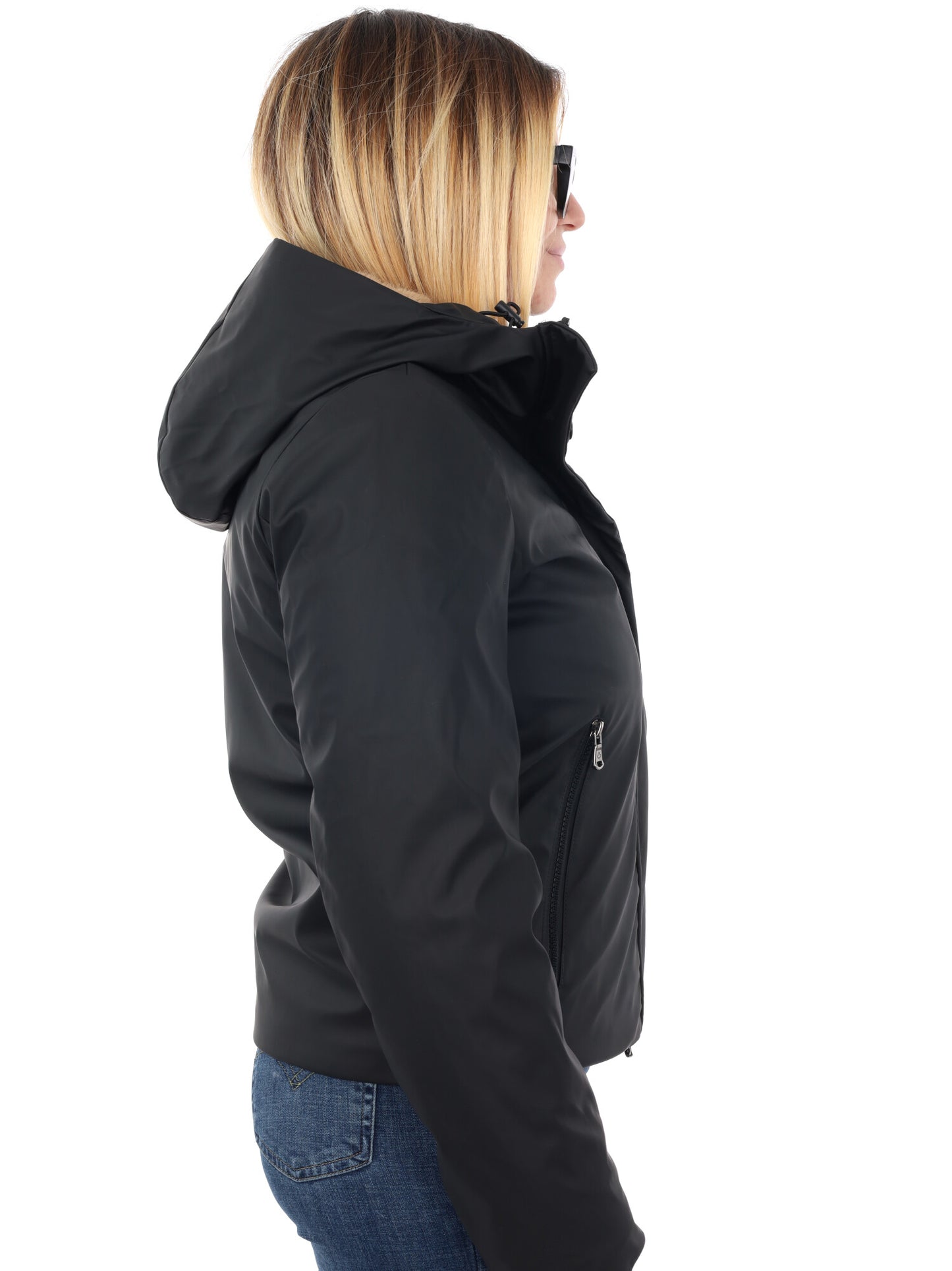 GIUBBINO RANCREDIA CON CAPPUCCIO CANADIAN DA DONNA NERO