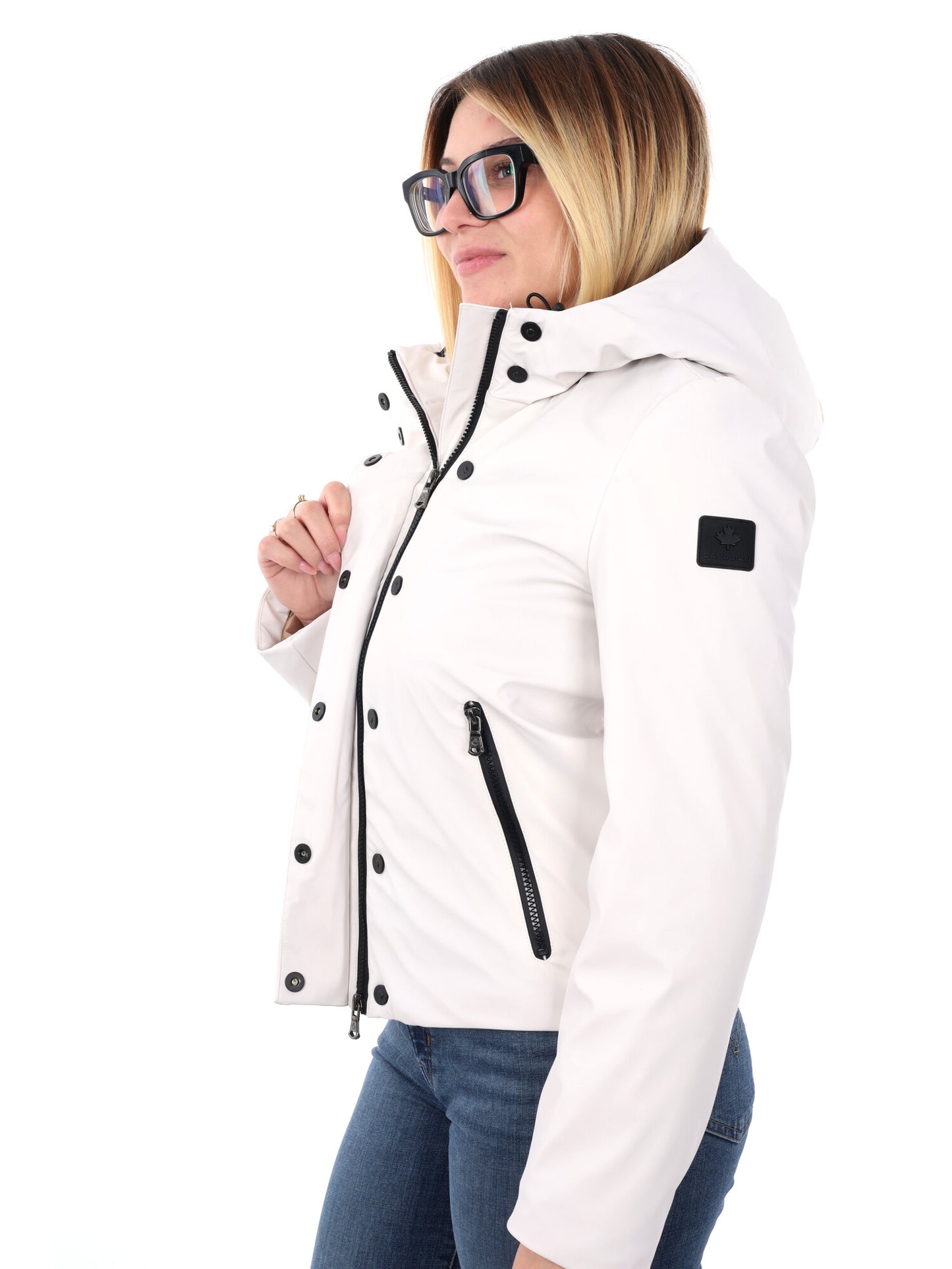 GIUBBINO RANCREDIA CON CAPPUCCIO CANADIAN DA DONNA PANNA