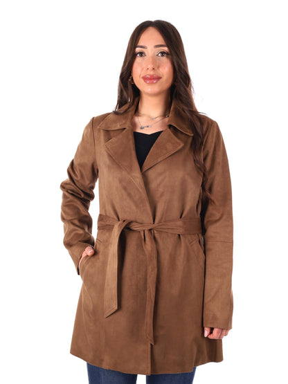 Giubbotto Yes-Zee donna in marrone per primavera-estate