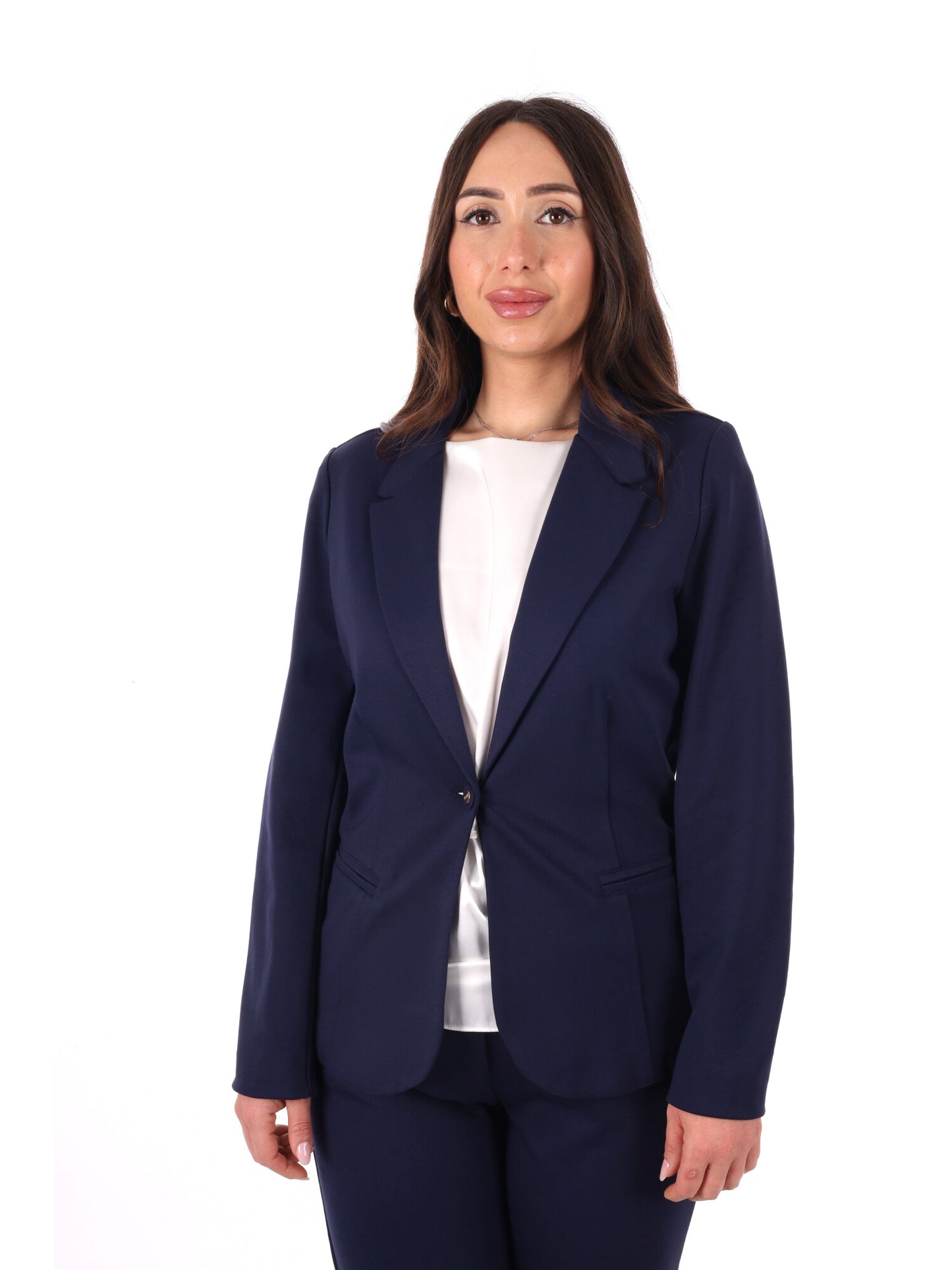 Giacca punto Milano Yes-Zee blu donna