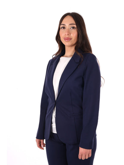 Giacca punto Milano Yes-Zee blu donna
